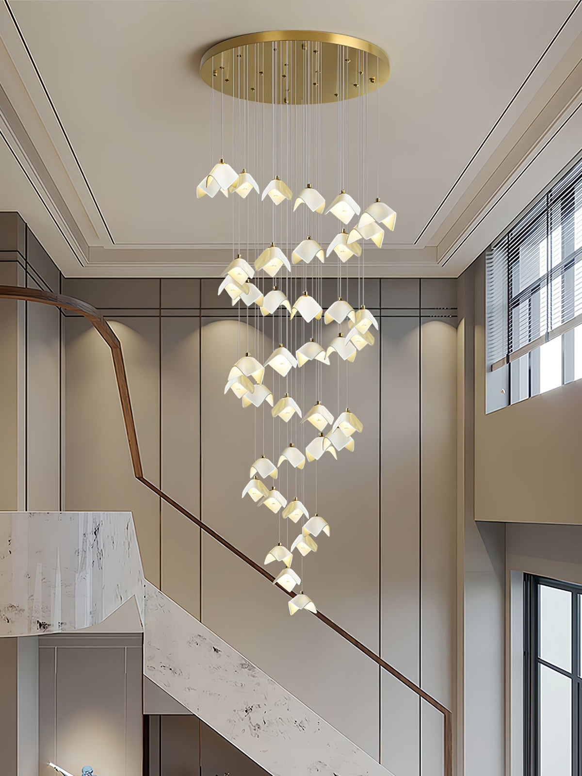 Everella Ceramic Chandelier-Moonnatur