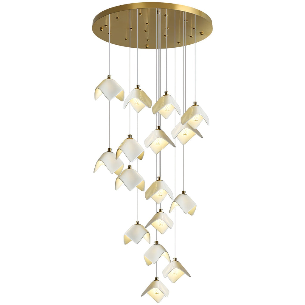 Everella Ceramic Chandelier-Moonnatur