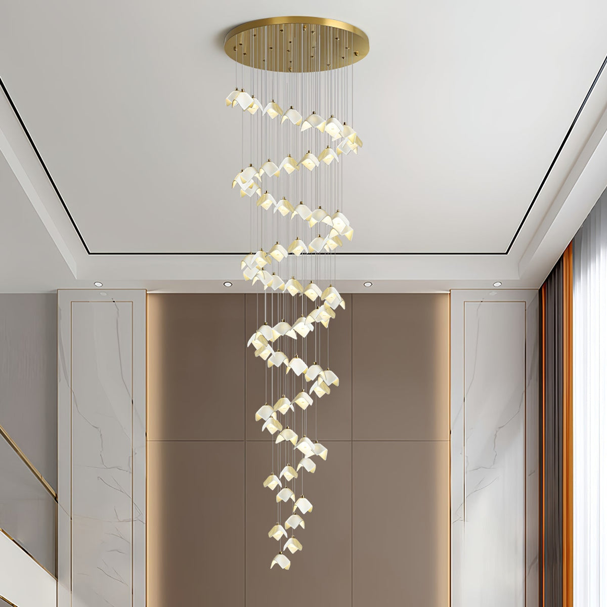 Everella Ceramic Chandelier-Moonnatur