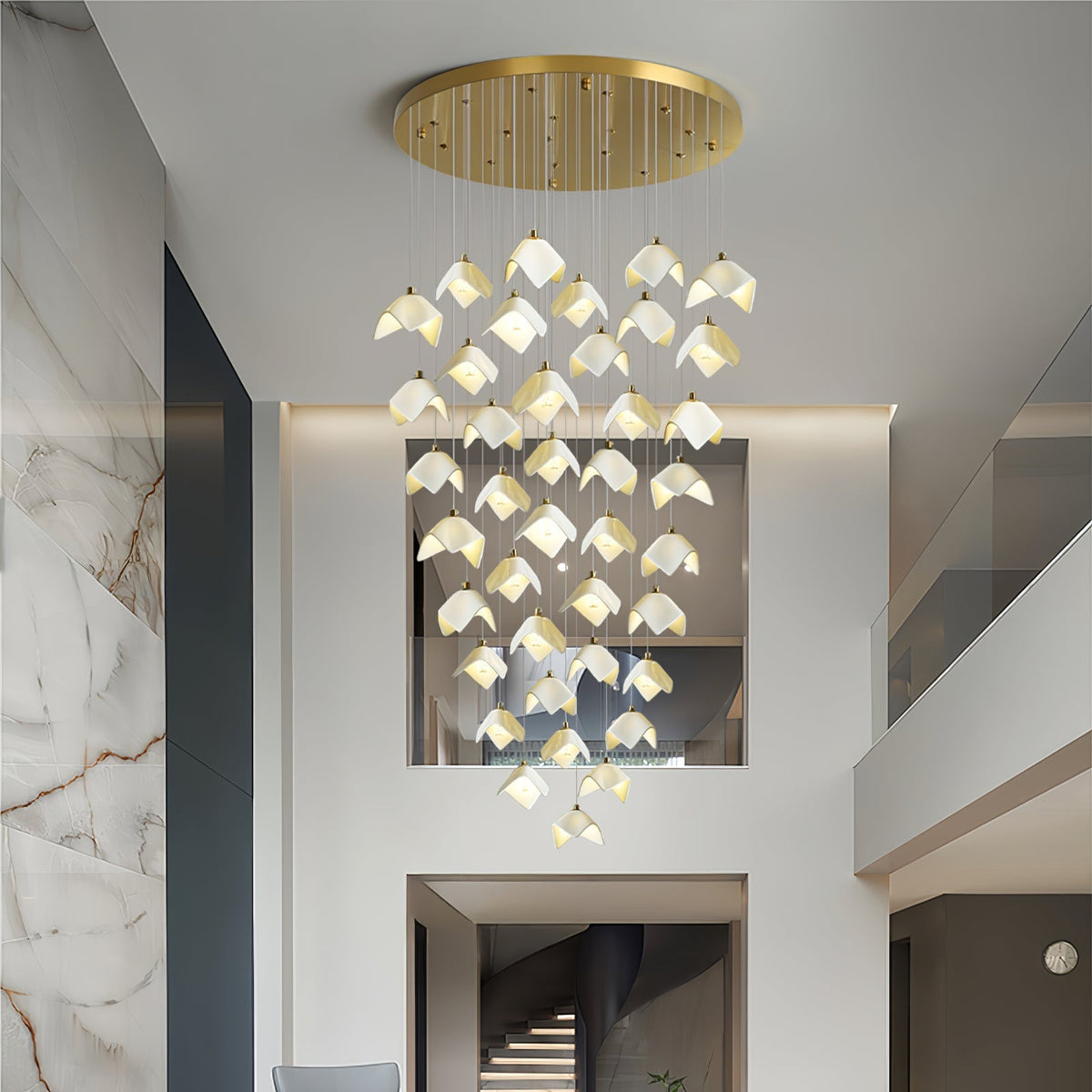 Everella Ceramic Chandelier-Moonnatur