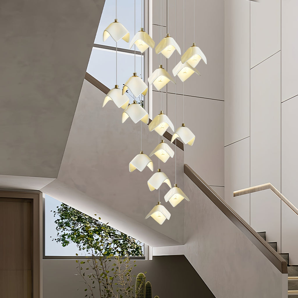 Everella Ceramic Chandelier-Moonnatur