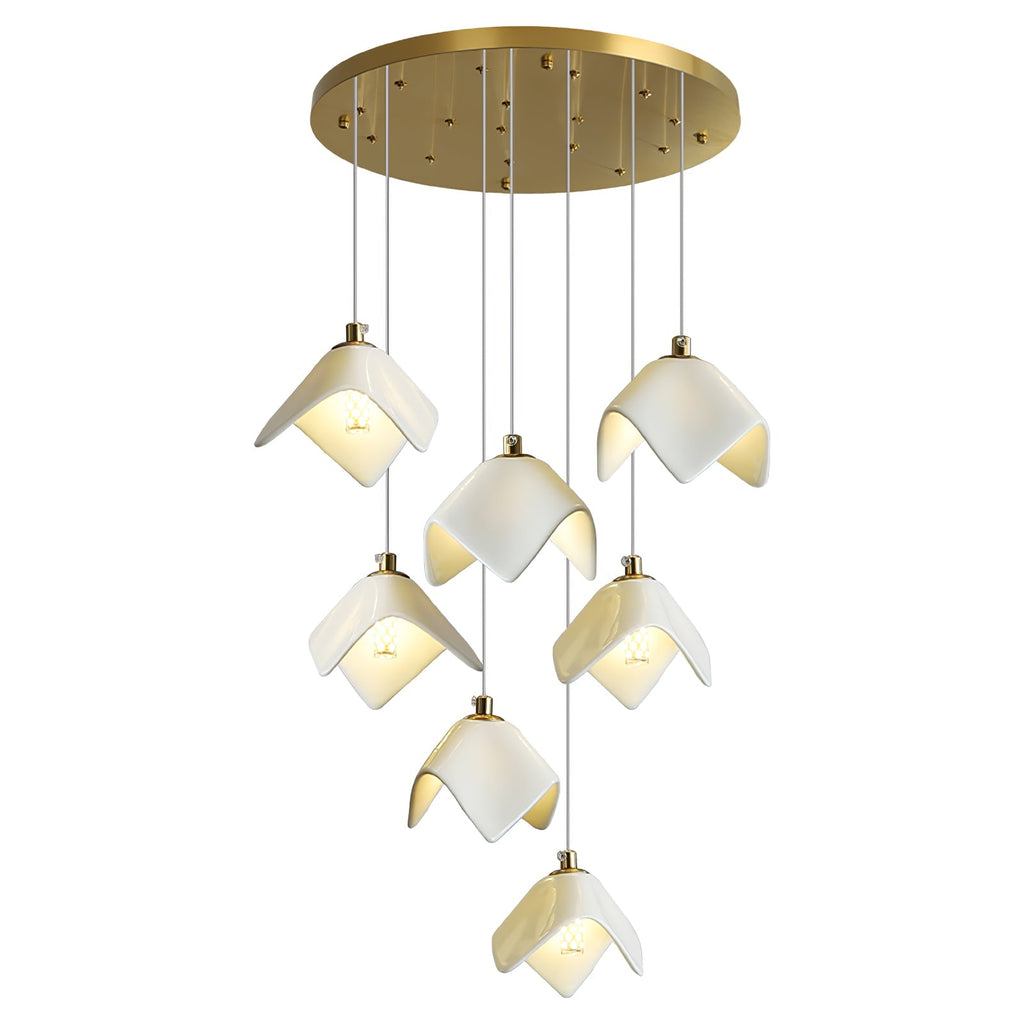 Everella Ceramic Chandelier-Moonnatur