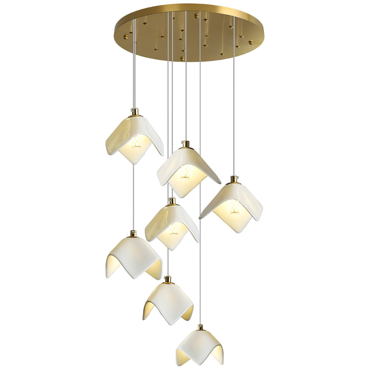 Everella Ceramic Chandelier-Moonnatur