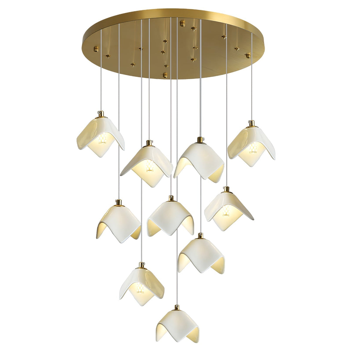 Everella Ceramic Chandelier-Moonnatur