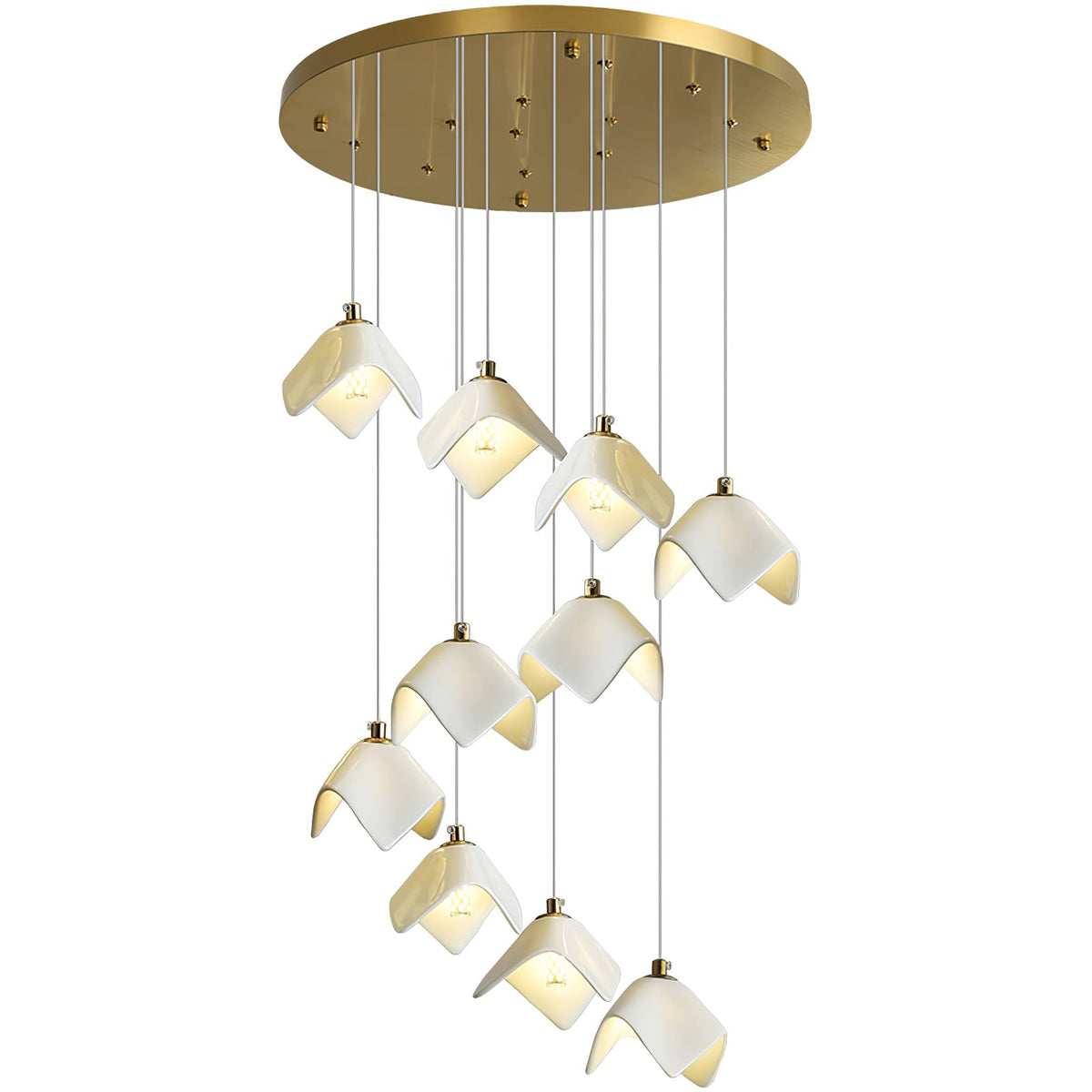 Everella Ceramic Chandelier-Moonnatur