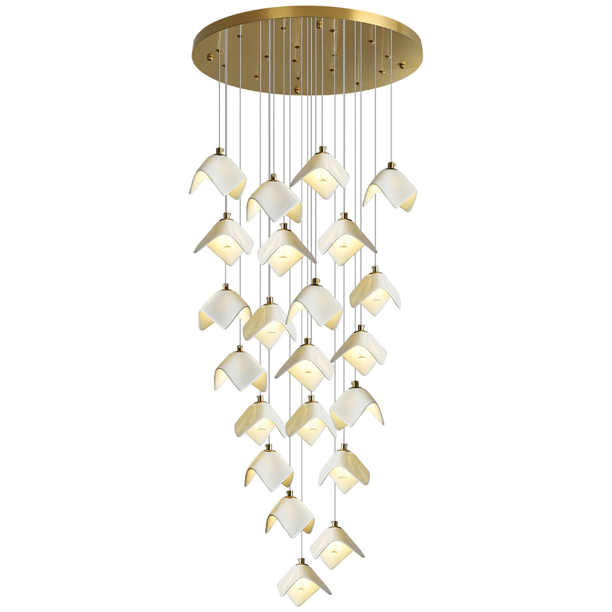 Everella Ceramic Chandelier-Moonnatur