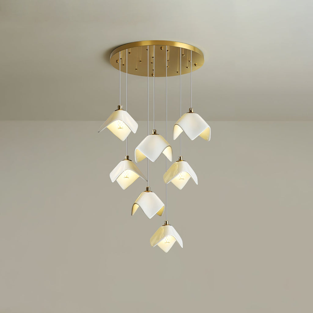Everella Ceramic Chandelier-Moonnatur