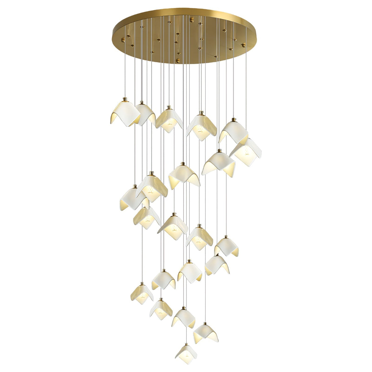 Everella Ceramic Chandelier-Moonnatur