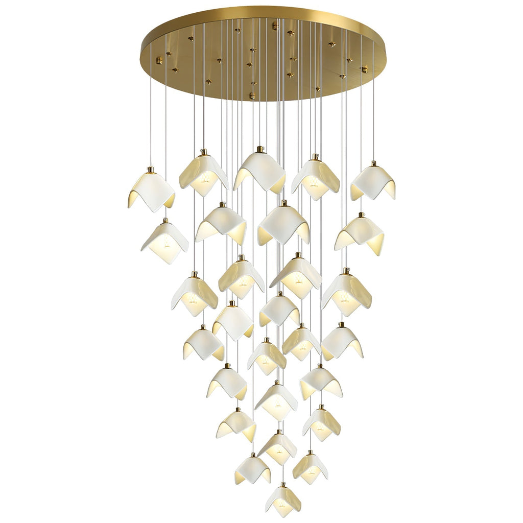 Everella Ceramic Chandelier-Moonnatur