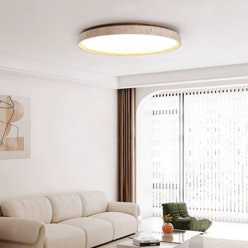 Haldelelyn Travertine Ceiling Light-Moonnatur