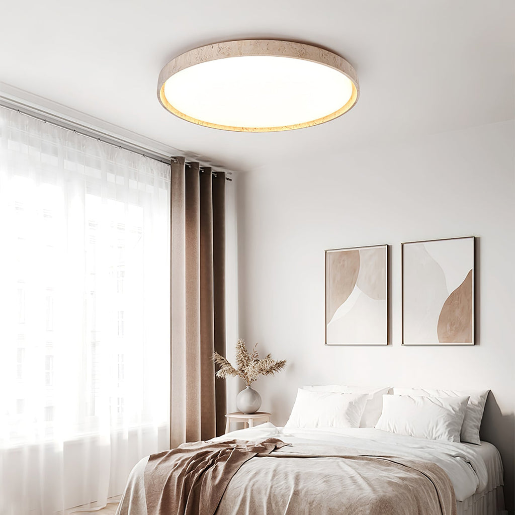Haldelelyn Travertine Ceiling Light-Moonnatur
