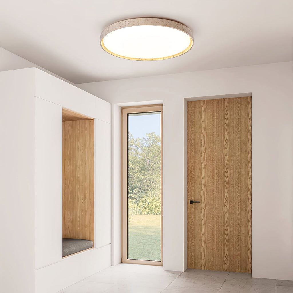 Haldelelyn Travertine Ceiling Light-Moonnatur