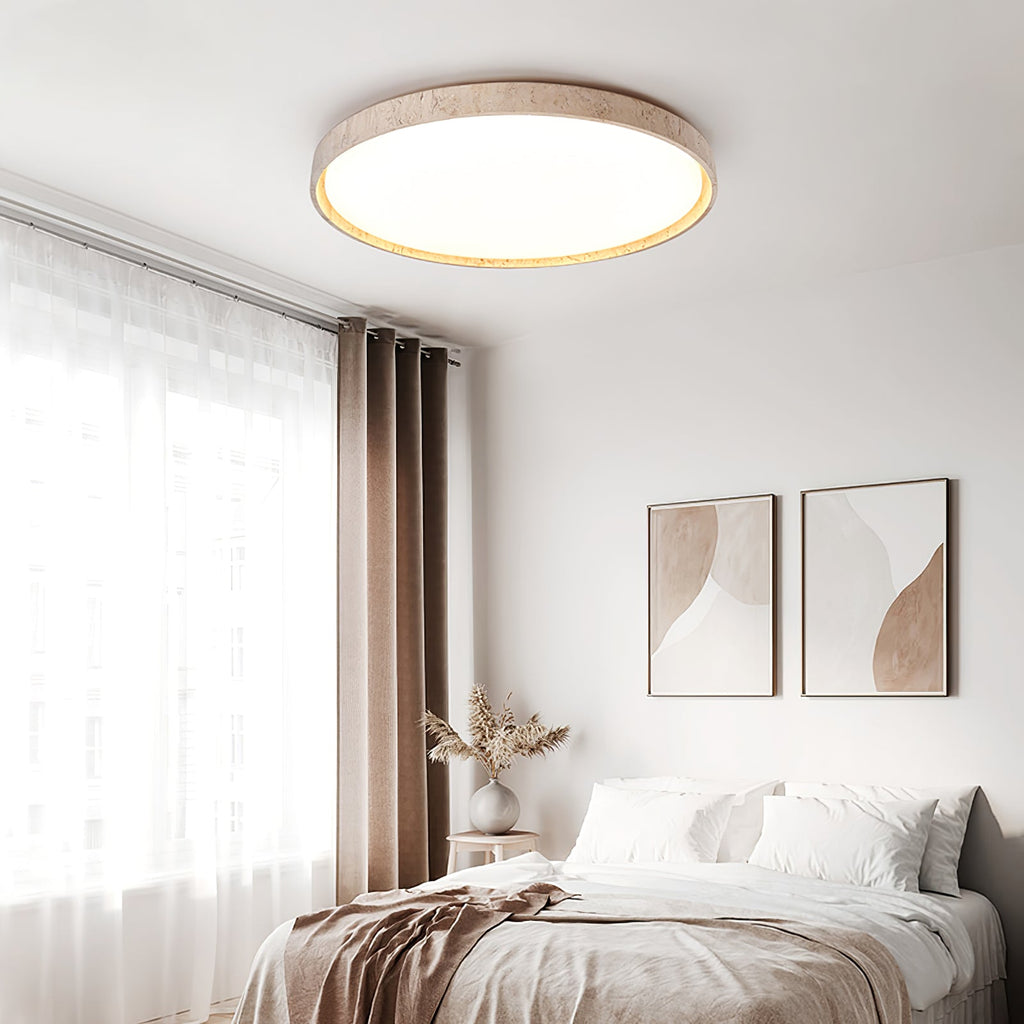 Haldelelyn Travertine Ceiling Light-Moonnatur