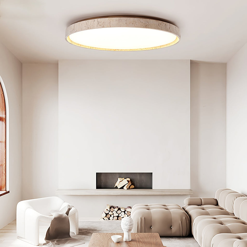 Haldelelyn Travertine Ceiling Light-Moonnatur