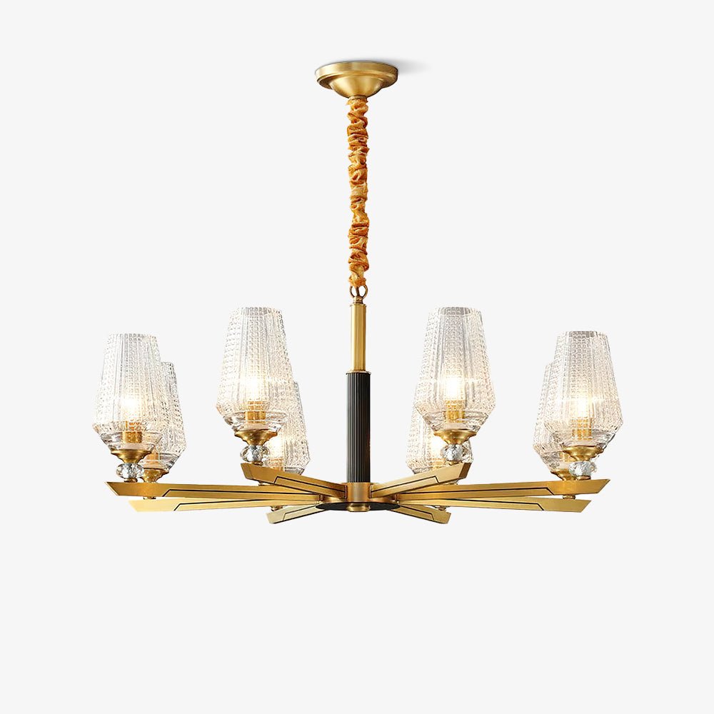 Grevune Glass Chandelier-Moonnatur