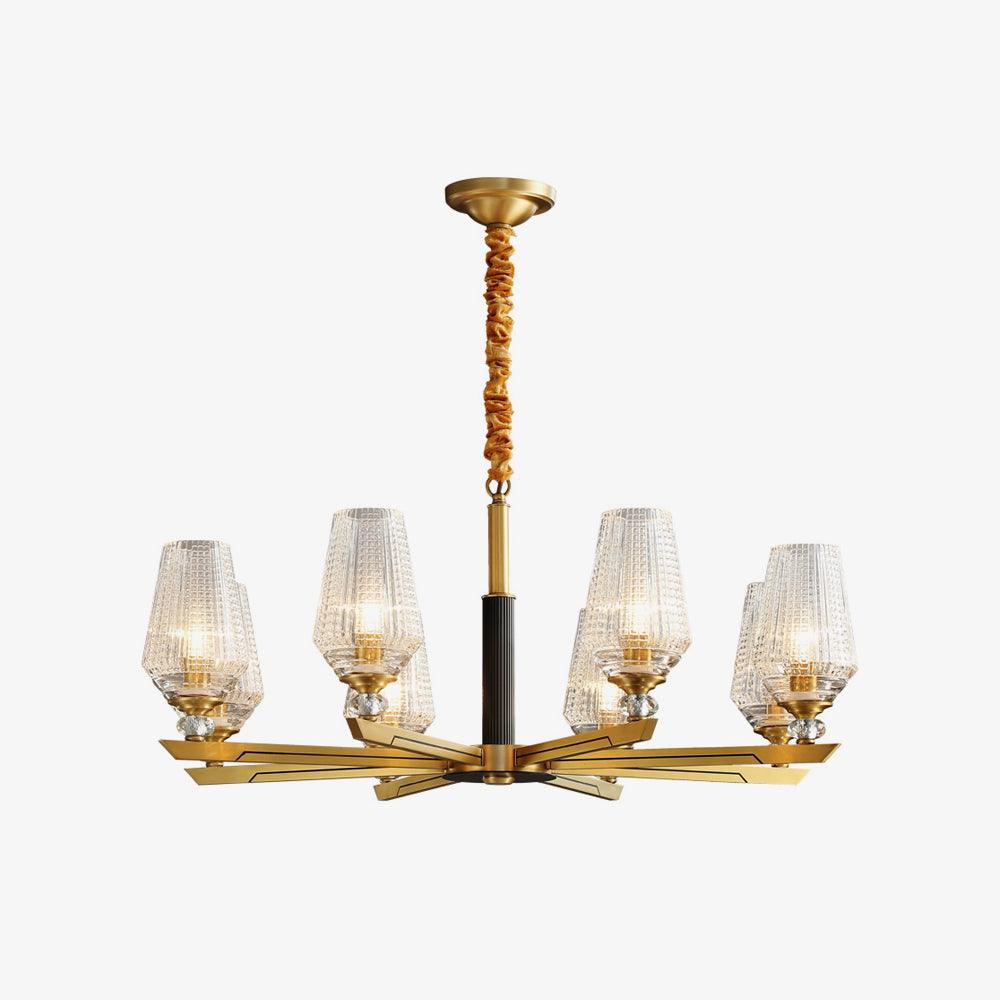 Grevune Glass Chandelier-Moonnatur
