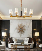 Grevune Glass Chandelier-Moonnatur
