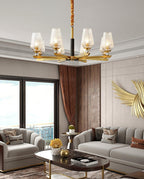 Grevune Glass Chandelier-Moonnatur