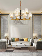 Grevune Glass Chandelier-Moonnatur