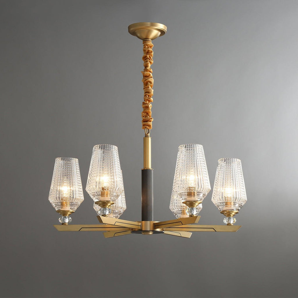 Grevune Glass Chandelier-Moonnatur
