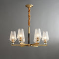 Grevune Glass Chandelier-Moonnatur