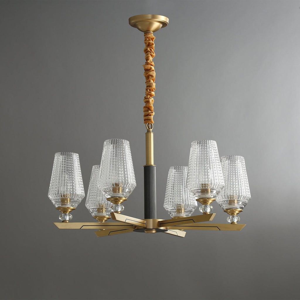 Grevune Glass Chandelier-Moonnatur