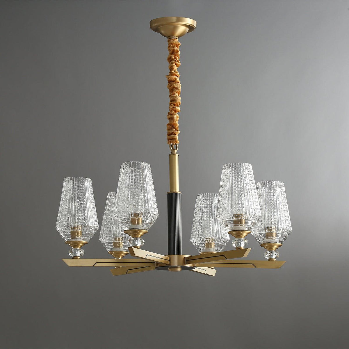 Grevune Glass Chandelier-Moonnatur