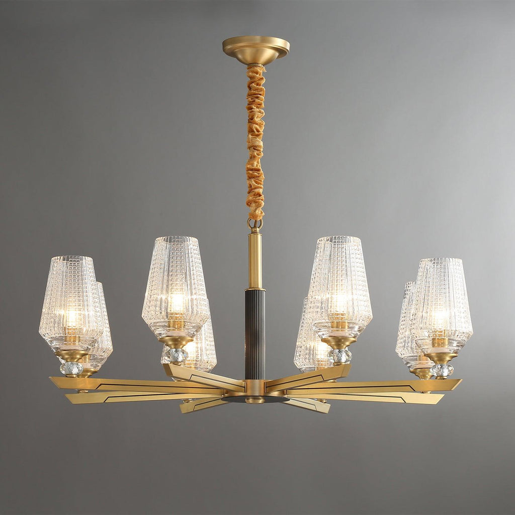 Grevune Glass Chandelier-Moonnatur