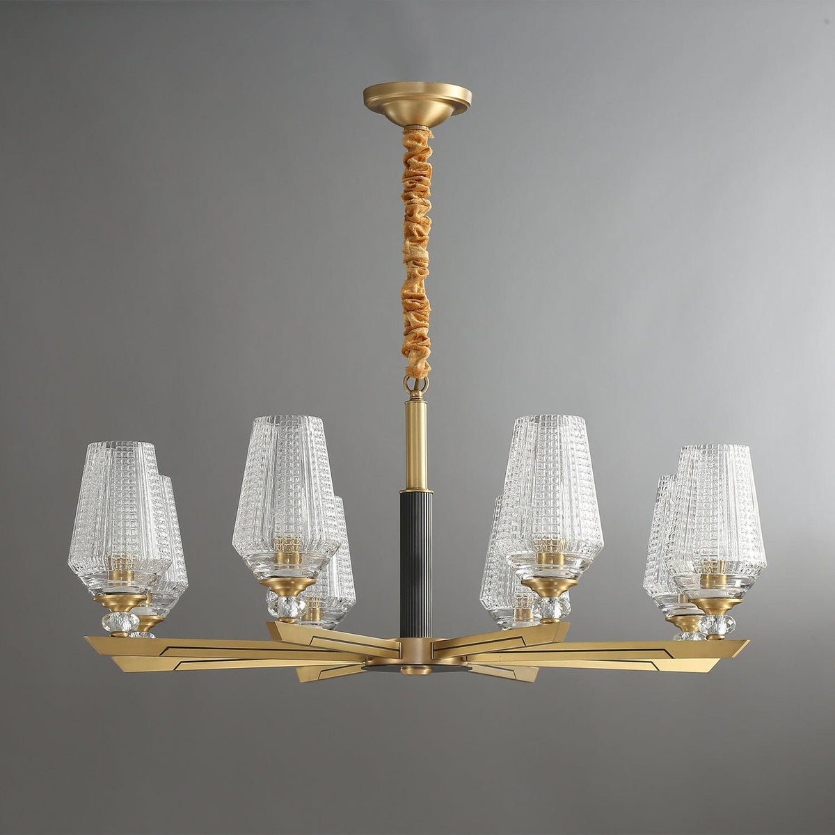 Grevune Glass Chandelier-Moonnatur