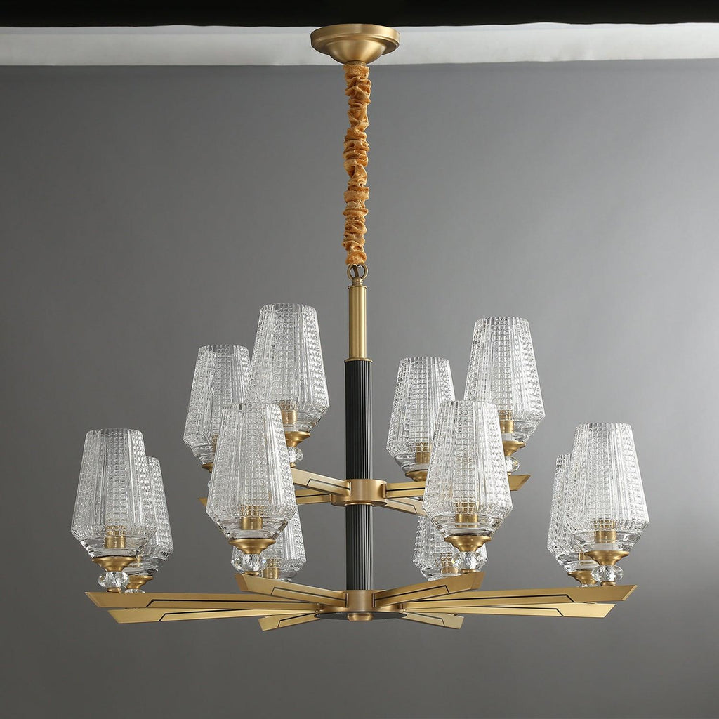 Grevune Glass Chandelier-Moonnatur