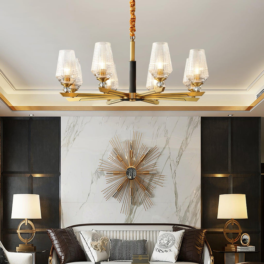 Grevune Glass Chandelier-Moonnatur