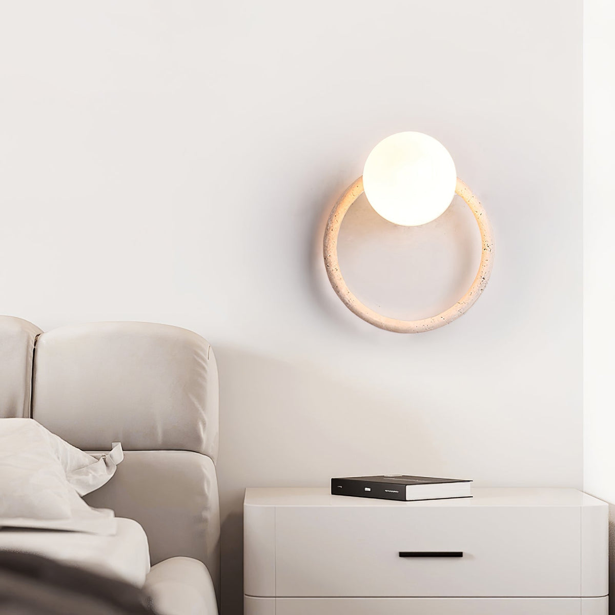 Larencove Travertine Wall Light-Moonnatur
