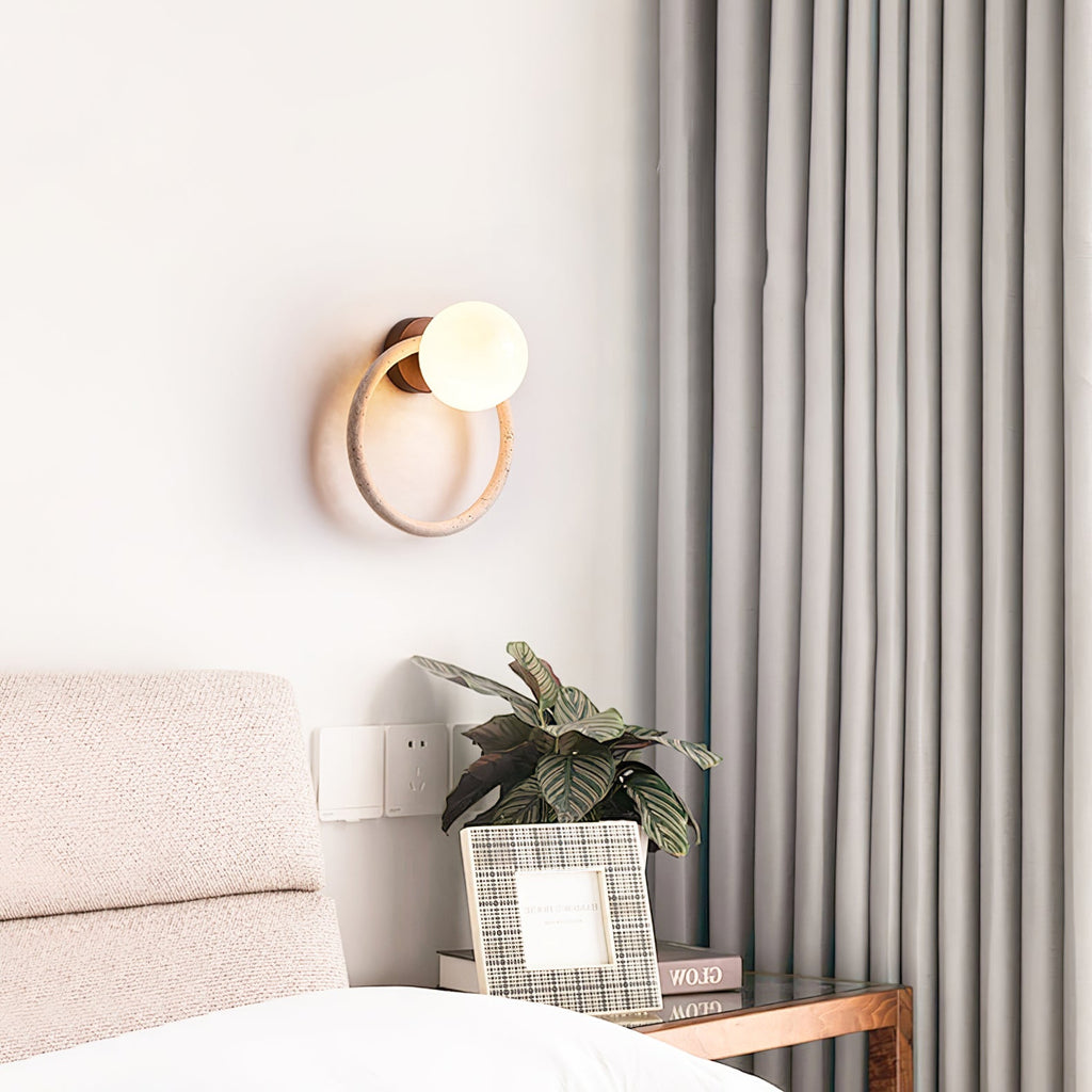 Larencove Travertine Wall Light-Moonnatur