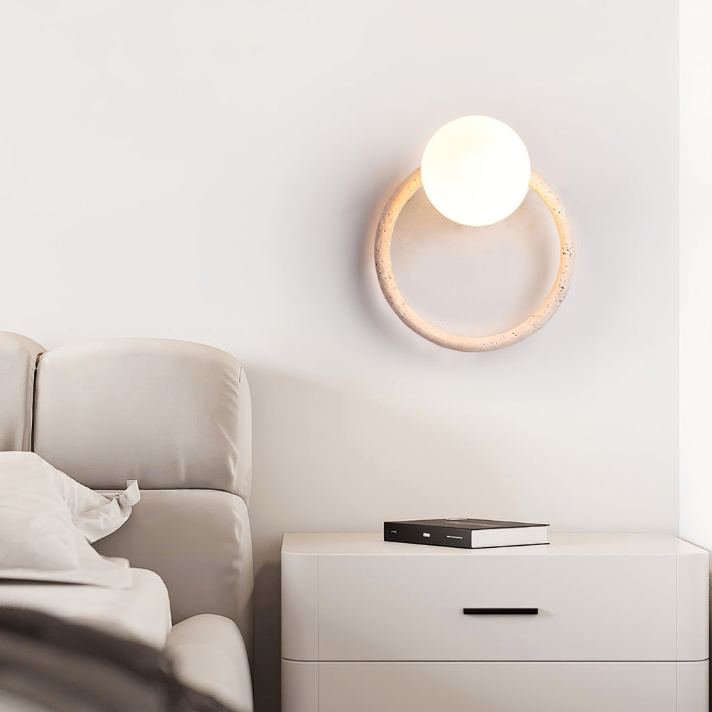 Larencove Travertine Wall Light-Moonnatur
