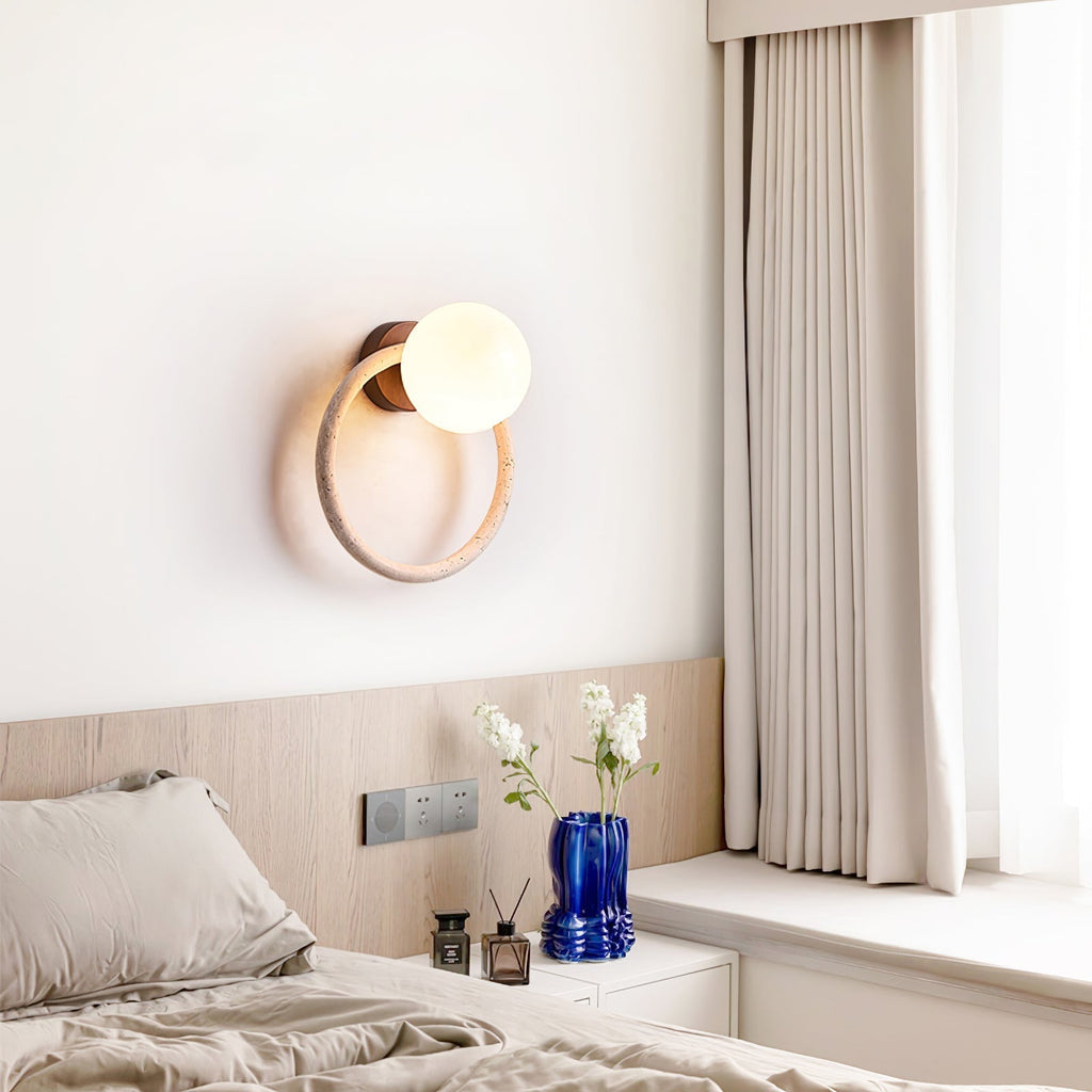 Larencove Travertine Wall Light-Moonnatur