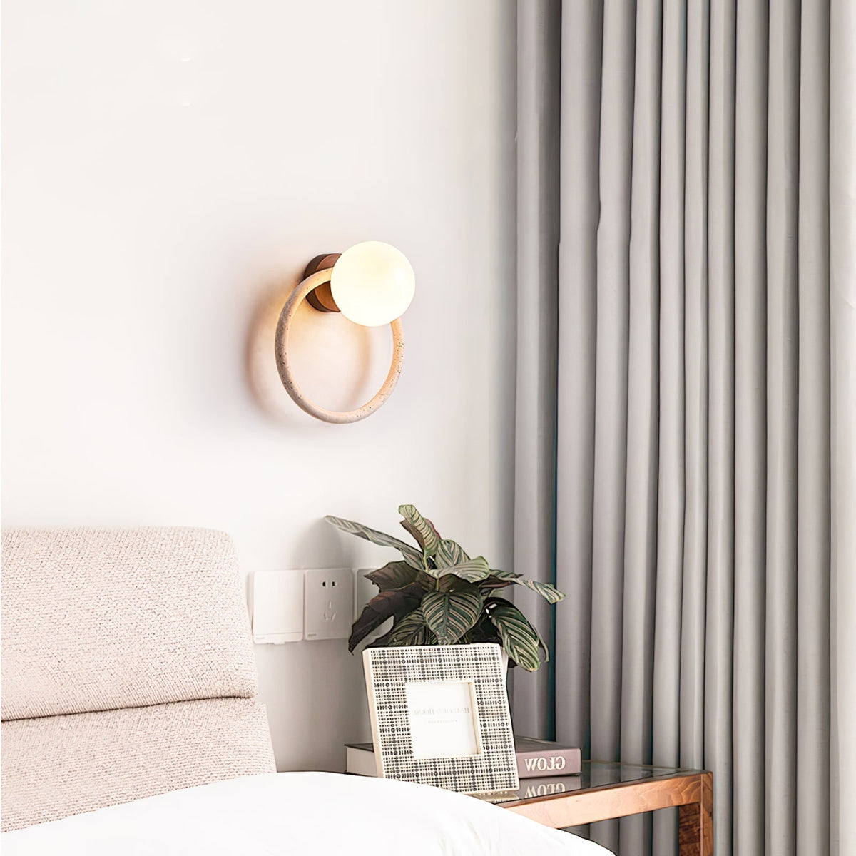 Larencove Travertine Wall Light-Moonnatur