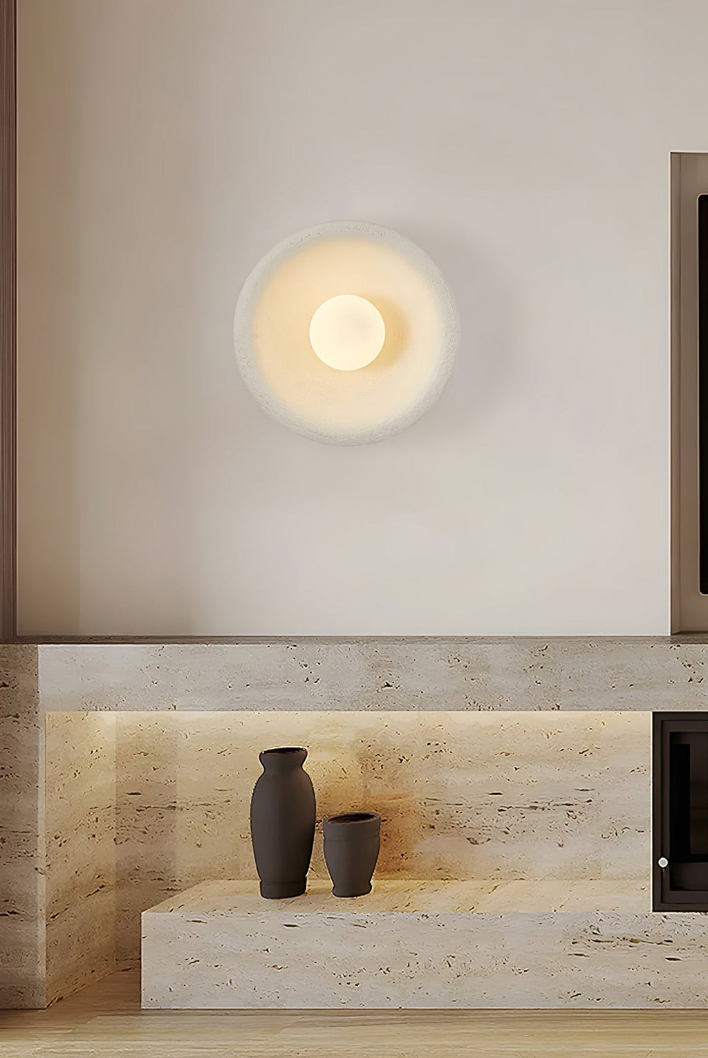 Umeris Glass Wall Light-Moonnatur