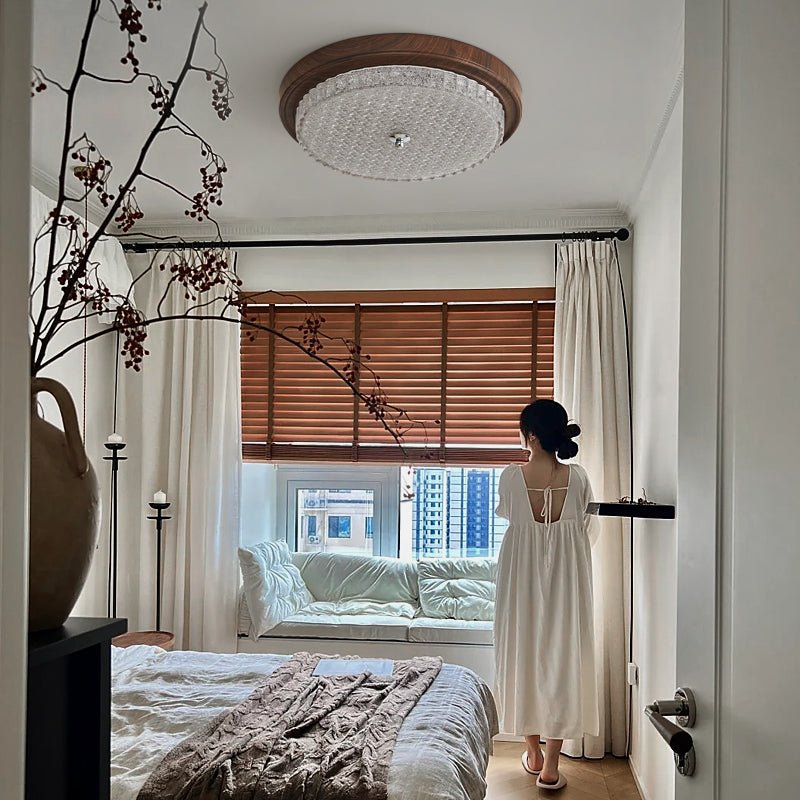 Lyrenune Glass Ceiling Light-Moonnatur