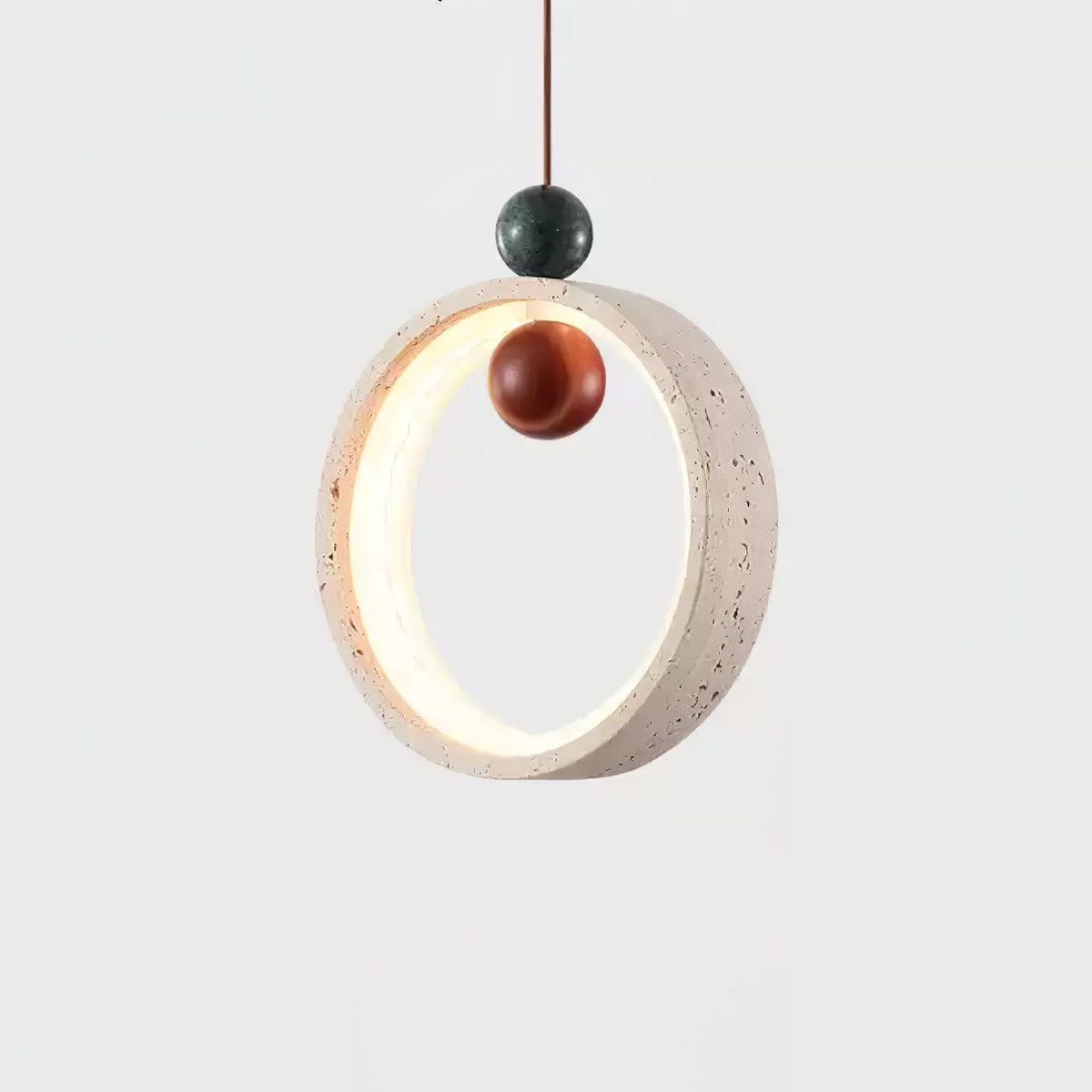 Ivrenhaven Travertine Pendant Light-Moonnatur