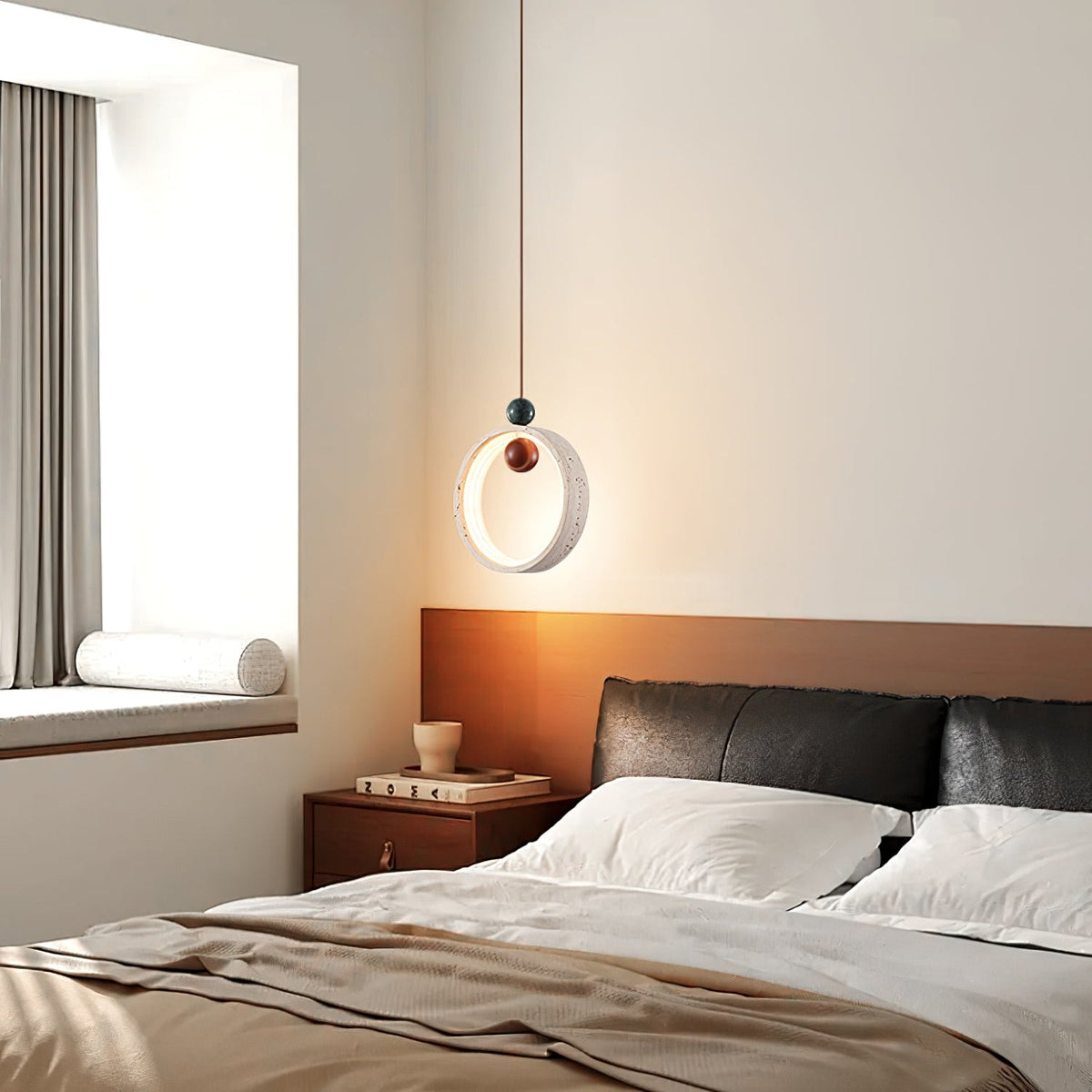 Ivrenhaven Travertine Pendant Light-Moonnatur