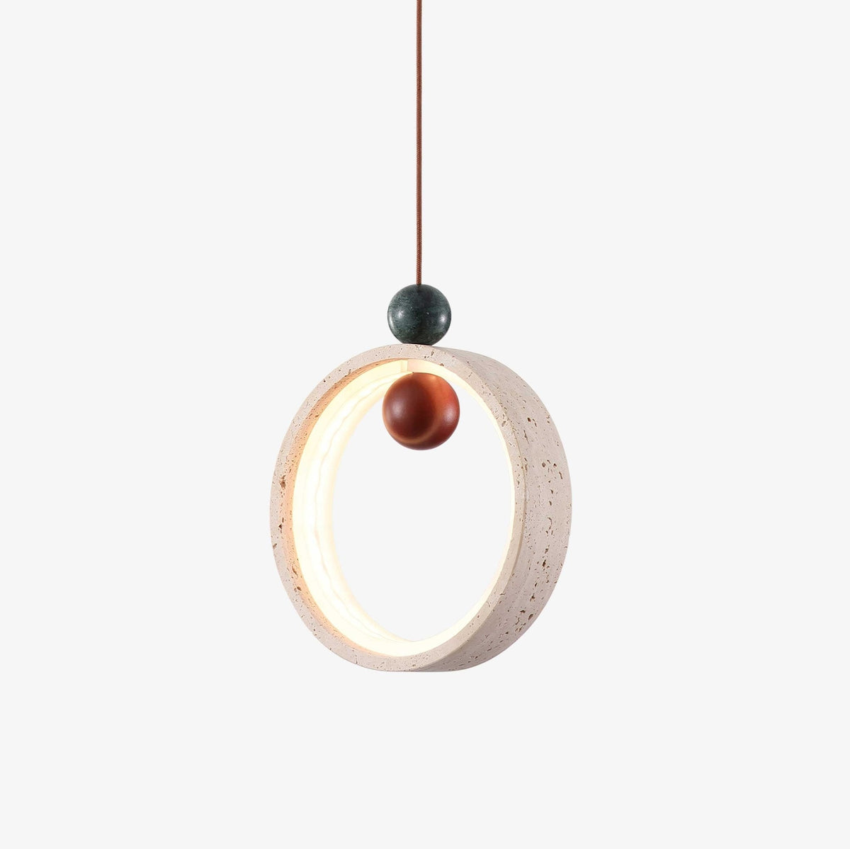 Ivrenhaven Travertine Pendant Light-Moonnatur