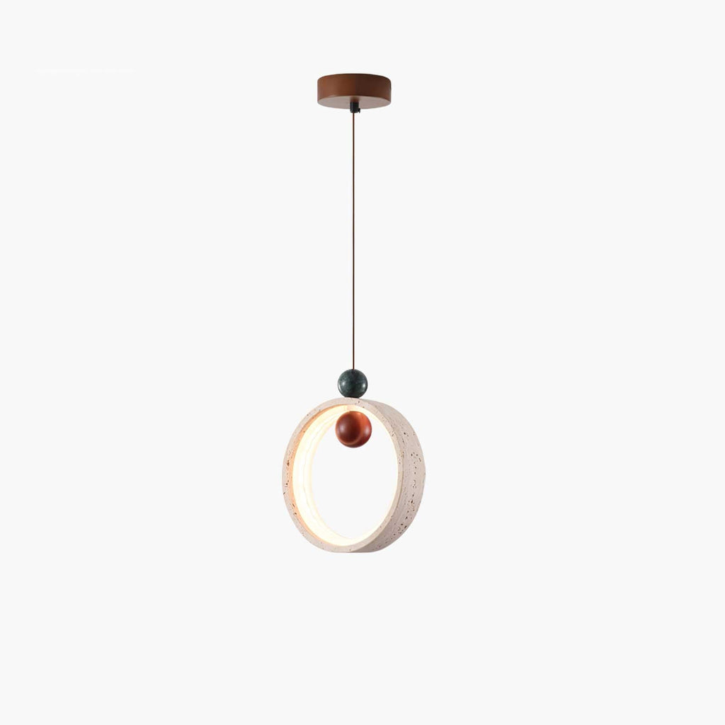 Ivrenhaven Travertine Pendant Light-Moonnatur