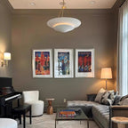 Fenrenwyn Plaster Pendant Light-Moonnatur