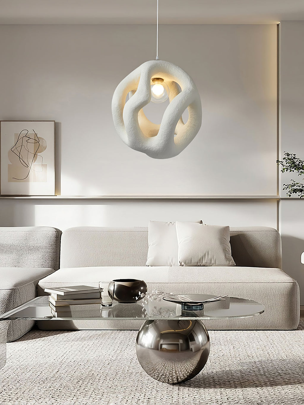 Ardanis Polystyrene Pendant Light-Moonnatur