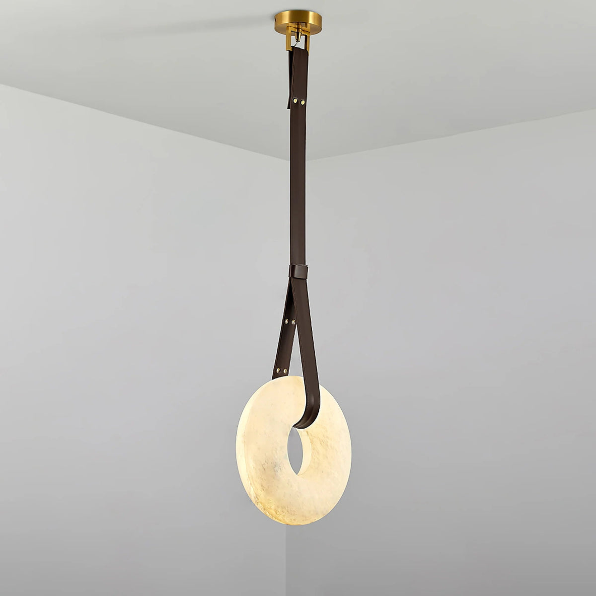 Quenelenis Alabaster Pendant Light-Moonnatur
