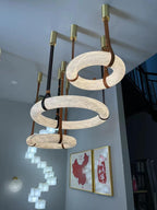 Quenelenis Alabaster Pendant Light-Moonnatur