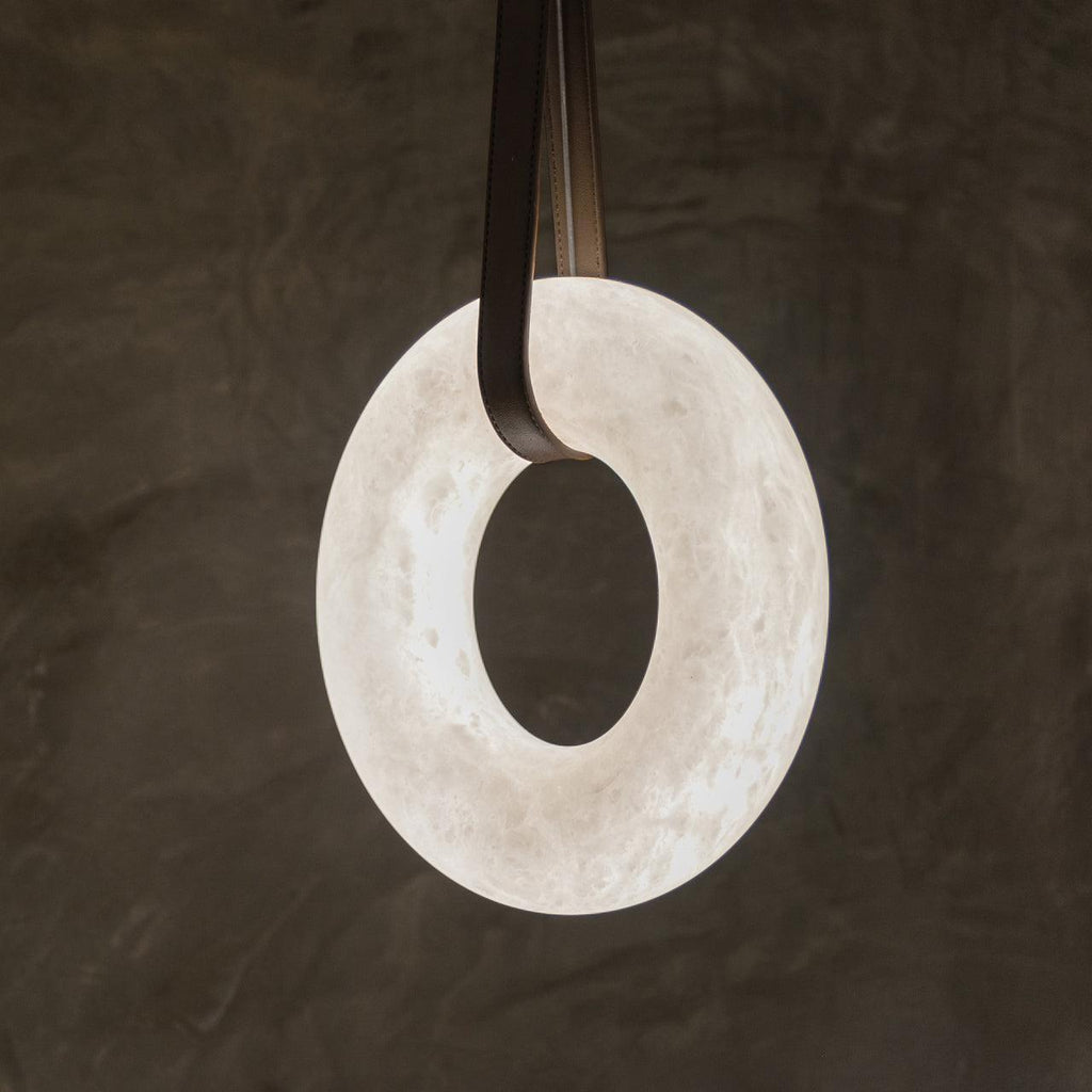 Quenelenis Alabaster Pendant Light-Moonnatur