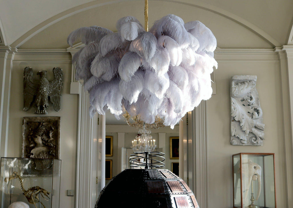 Kardenina Feather Chandelier-Moonnatur
