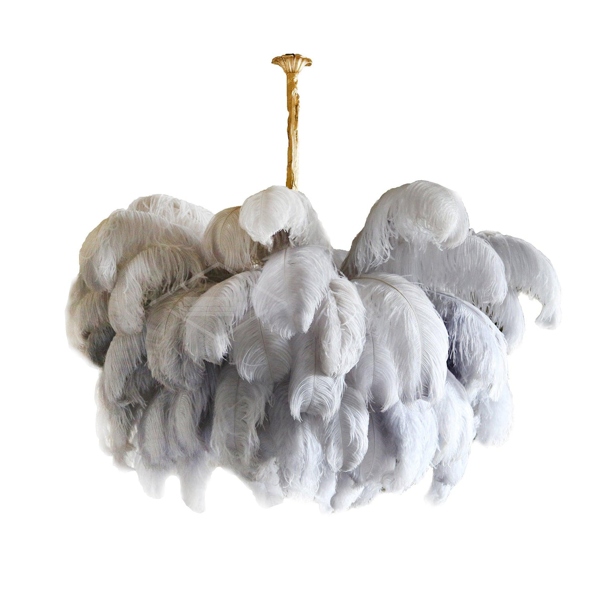 Kardenina Feather Chandelier-Moonnatur