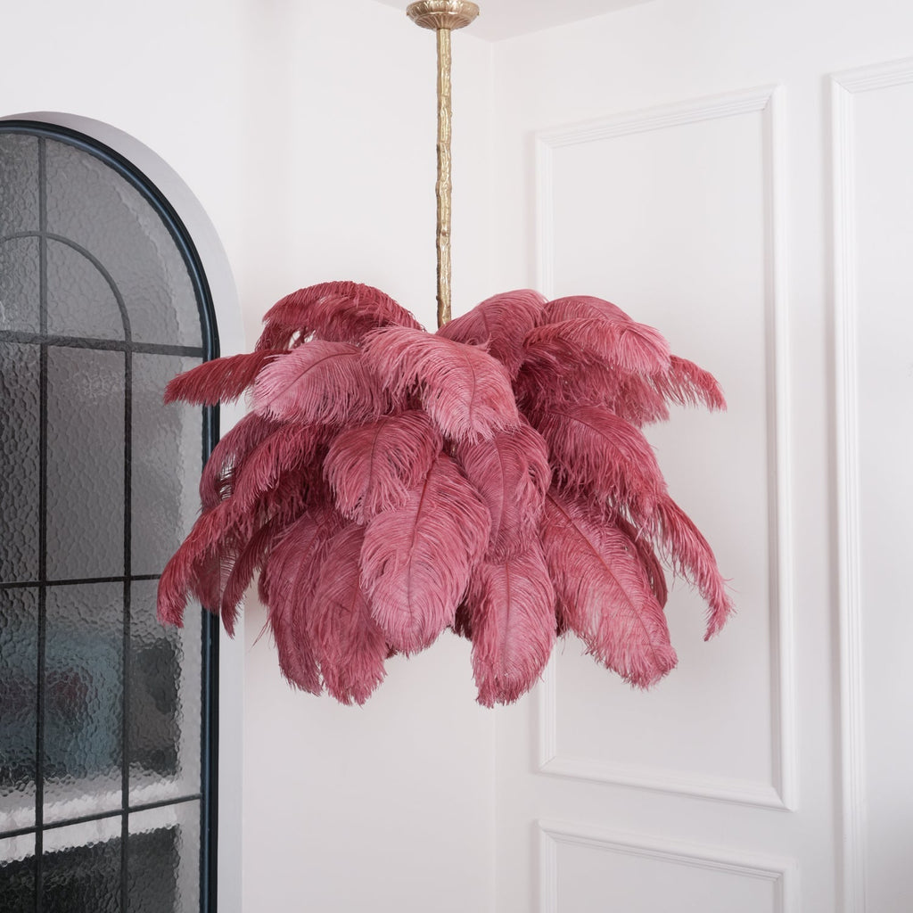 Kardenina Feather Chandelier-Moonnatur